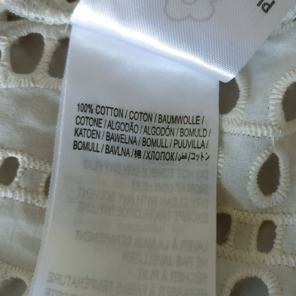 NWT Farm Rio Palm Tree Richelier Lace Eyelet Blouse XS - Picture 15 of 16